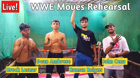 WWE Best Moves Rehearsal 💪 | Roman Reigns Vs John Cena Vs Brock Lesnar Vs Dean Ambrose Full Match 🔥