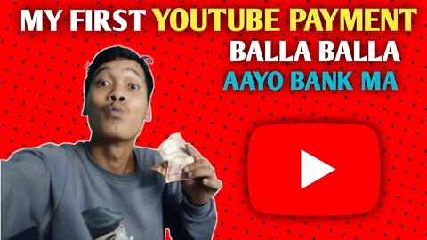 My First Youtube Payment 🤞 Balla balla aayo