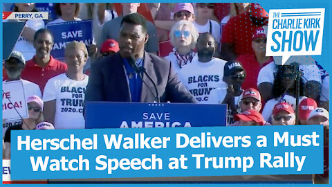 Herschel Walker Delivers a Must Watch Speech at Trump Rally