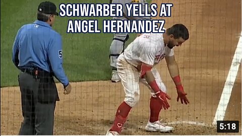 Schwarber loses his mind on Ángel Hernández, a breakdown MLB
