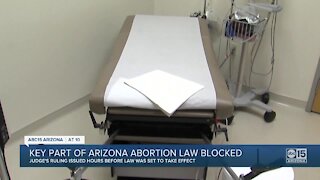 Key part of Arizona abortion law blocked