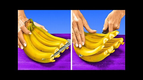 How To Peel & Cut Banana 🍌🍌🍌 How to Peel And Slice Fruits And Vegetables 🍊