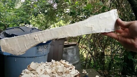 Carving an Axe Handle from a Tree