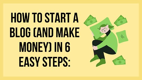 How to Start a Blog and Make Money in 6 Easy Steps | #short | #make_money_online#making_money_online