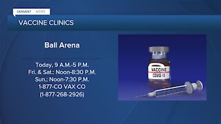 New mass vaccination clinic at Ball Arena