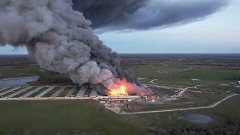 Massive Fire Engulfs Chicken Farm In Texas