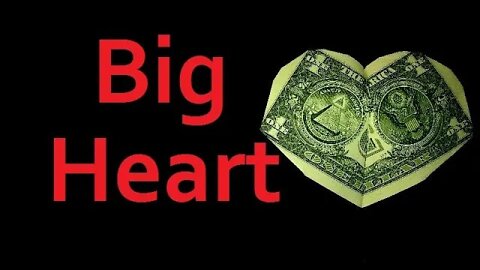 Easy Origami Heart | BIG Money Heart | Bulging Bowed Heart | Dollar Origami Design © #DrPhu