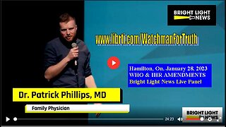 Dr. Patrick Phillips Speech: WHO & IHR Amendments | Jan 28, 2023