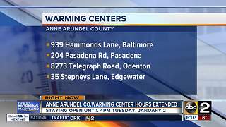 Anne Arundel County warming centers