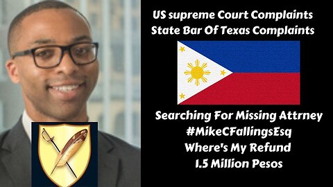 Michael C. Fallings - US Supreme Court Complaints - State Bar Of Texas Complaints - President BongBong Marcos - President Duterte - President Trump - President Biden - Cheri L. Cannon Esq Martindale - Stephanie Rapp Tully Esq - Tully Rinckey PLLC - Tully