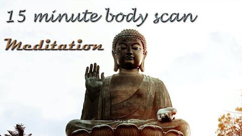 15 min body scan guided meditation, which is a full body scan to promote positive body healing.