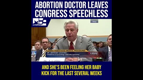 Dr. Levatino - Abortion Dr. Leaves Congress Speechless