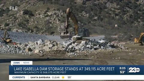 Army Corps of Engineers continues to monitor Lake Isabella Dam levels