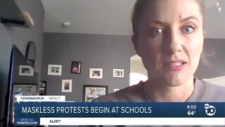 Students organize mask protests across San Diego County