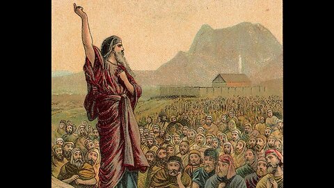 Moses blesses the tribes of Israel. (SCRIPTURE)