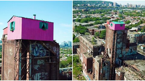 This Is What Montreal’s Creepy Abandoned Pink House Looks Like Up Close