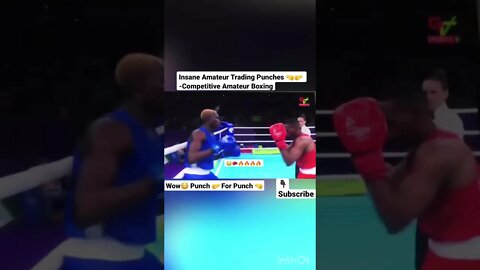 Insane Amateur Trading Punches 🤜🤛 -Competitive Amateur Boxing #shorts #boxing #fight #gym