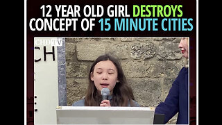 12 year old girl expose the dystopian reality of 15-minute cities! To Klaus Schwab: “How dare you!”