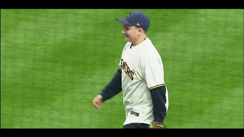 Tucker Sparks, brother of Waukesha parade victim, throws first pitch at Brewers home opener