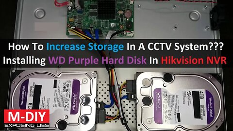 How To Increase Storage In A CCTV System??? Installing WD Purple Hard Disk In DS-7P16NI-K2 [Hindi]
