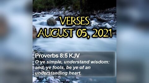 #BIBLE #VERSES | AUGUST 05, 2021 | #2021AUGUST05