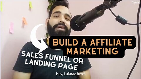 Build a affiliate marketing sales funnel or landing page