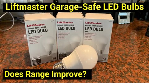 ✅ Liftmaster Garage-safe LED Light Bulbs ● Improve Range of Your Garage Door Remote Control Opener