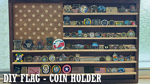 DIY Wooden American Flag Coin Holder Tutorial