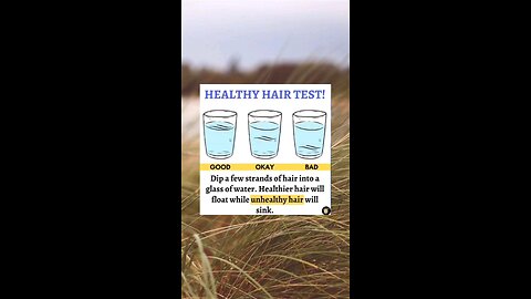 Unlock Hair Health with the Ultimate Healthy Hair Test! #shorts