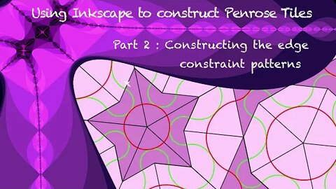 Using Inkscape to construct the Penrose Tiles (Part 2: Constructing the edge constraint patterns)