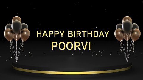Wish you a very Happy Birthday Poorvi