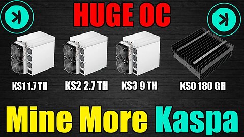 Kaspa ASIC HUGE OC BOOST!! - What's My ROI? - Kaspa Hashrate Slowing Down