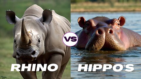 Rhinoceros VS Hippopotamus - WHO WILL WIN?