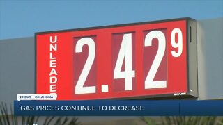 Gas prices continue to decrease