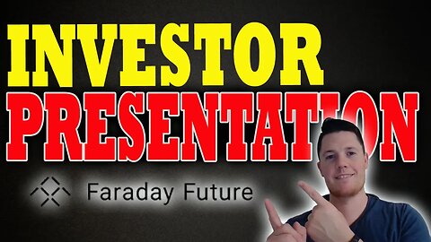 Faraday Investor Presentation Webcast │ Faraday Investors MUST Watch