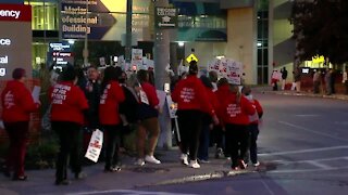 CWA workers at Catholic Health's Mercy Hospital begin strike after contract negotiations break down overnight