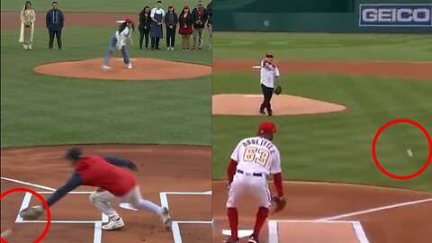 As Bad as Fauci: Olivia Pichardo's first pitch at Fenway Park is a disaster