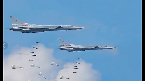 FINALLY!!! Putin's supersonic bomber Tu-22 drops massive bombs