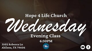 Wednesday Evening Class 12/13/2023