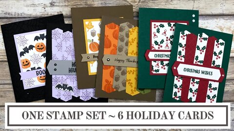 Stampin Up Banner Year | 6 Holiday Card Ideas