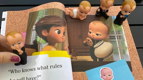 BOSS BABY 2 TOYS STICKER READ ALOUD THE BOSS BABYSITTER