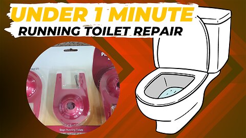 How to fix a running toilet in under 1 minute