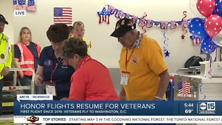 Honor flights resume for veterans