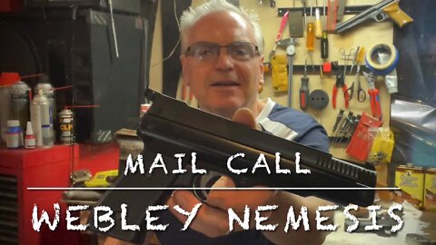 Mail call with the Webley Nemesis .177 single stroke pneumatic target pistol. Should be awesome!