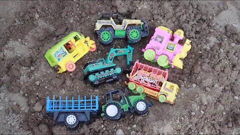 Excavator Dump truck Ladder Truck Recue Cars Toy Vehicle Truck Wheel Loader Under The Mud