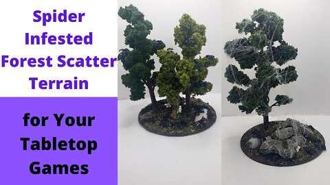 Craft Spider Infested Forest Scatter Terrain!