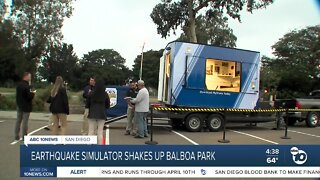 Earthquake simulator shakes up Balboa Park