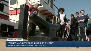 High school students learn about Tulsa ports