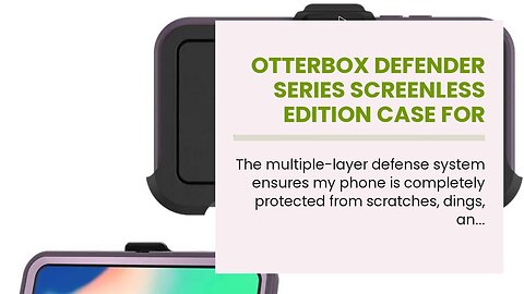 OtterBox DEFENDER SERIES SCREENLESS EDITION Case for IPhone Xr - Retail Packaging - BLACK