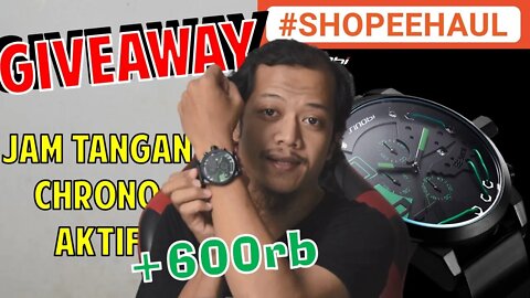 GiveAway Jam Tangan Pria SINOBI 9728 Crono Aktif + 600rb